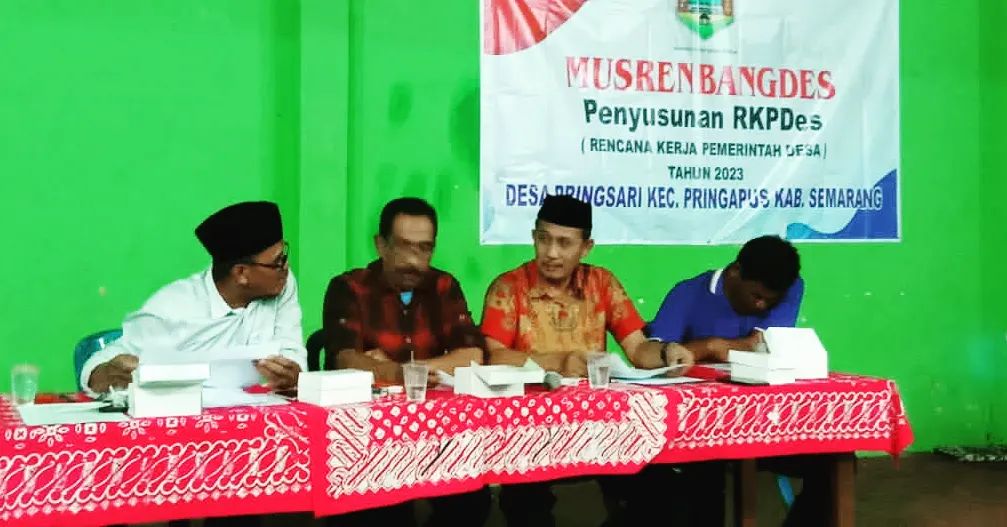 Kegiatan Musrenbangdes Penyusunan RKPDes Desa Pringsari